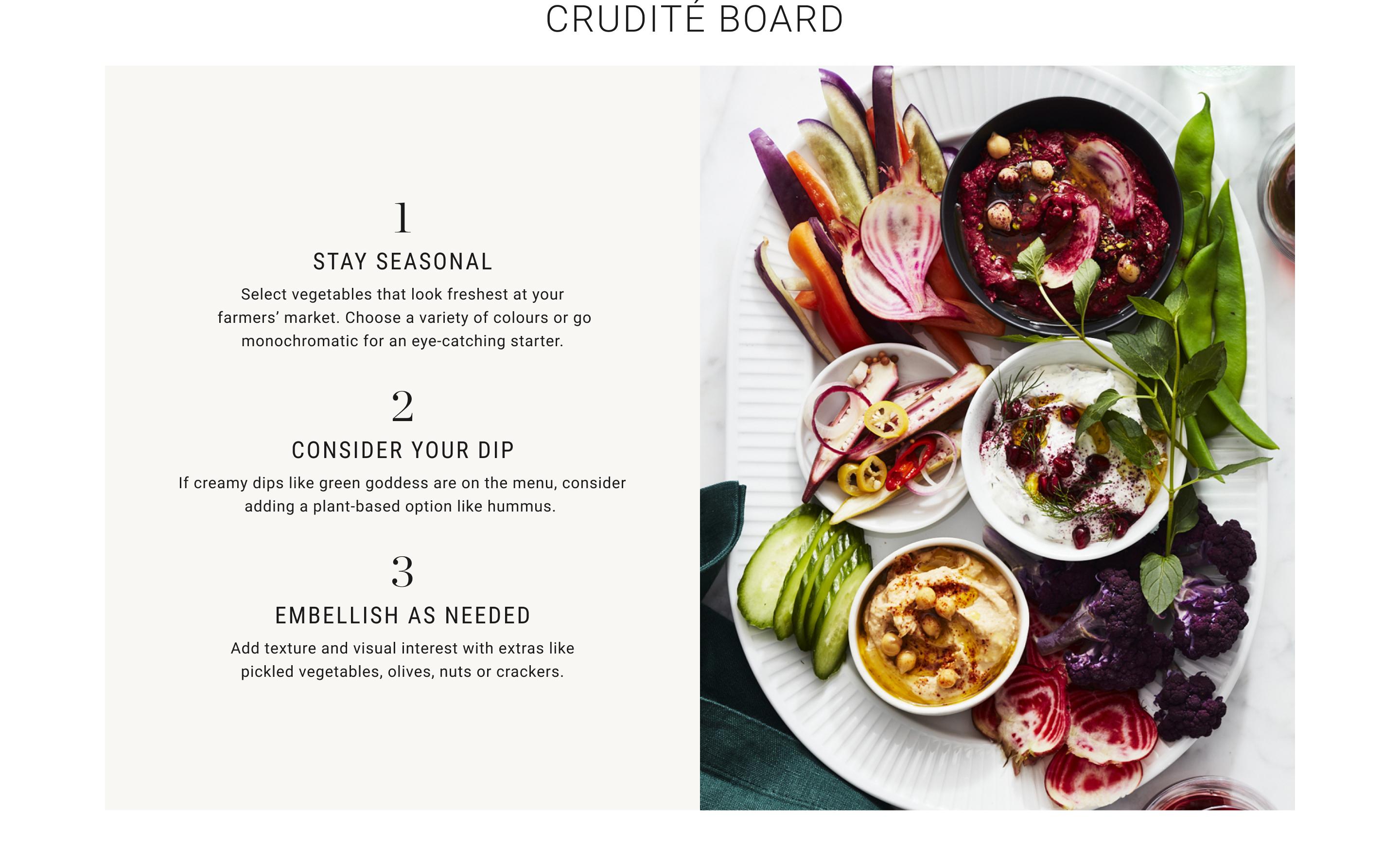 Crudite Board